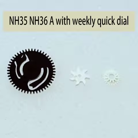 Watch Accessories Parts NH35 NH36 Movement Week Quick Wheel Double layered Calendar Small Over Wheel
