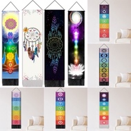 Kaoru Shina Dream Catcher Energy Tapestry|Seven Chakra Meditation Tapestry|Yoga Background Cloth|Roo