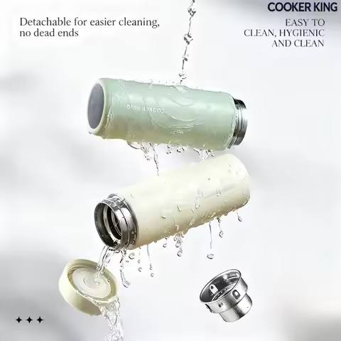 COOKER KING 316L Stainless Steel Water Cup Men's and Women's Simple Lightweight Portable Tea Cup Lig