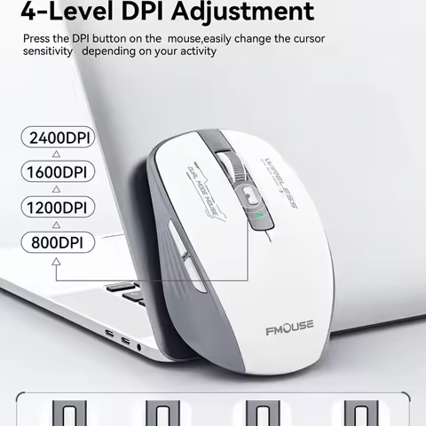 M303L Wireless Bluetooth Mouse 2.4G Dual-Mode 1600 DPI Silent Portable Tablet Laptop Office Mouse fo