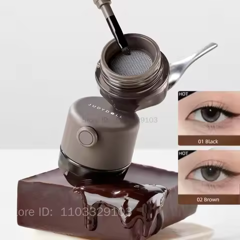 Judydoll Cushion Eyeliner Gel Black Brown Eyeliner Pen Waterproof Smudge-Proof Long Lasting Fast Dry