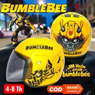 JM Helmet - SNI Premium Quality Bumblebee Character Children's Helmet for boys aged 4-8 years