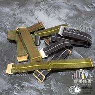 Free Shipping Nana Strap Fine Woven Parachute Strap Paratrooper Strap Gold Buckle Black Buckle Nato 