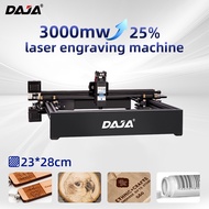 DAJA เครื่องแกะสลักเลเซอร์อัตโนมัติด้วยเลเซอร์แบบ D3เครื่อง CNC สำหรับทำเครื่องหมายโลโก้เหล็กไม้พลาสติกไม้ไผ่หนัง