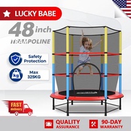LUCKYBABE Trampoline For Kids & Adults 40/48 Inch Foldable Indoor Jumping 550KG Trampoline