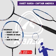 Kansa Captain 28-30lbs Badminton Racket Made In Taiwan Original