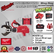 Milwaukee M18 FORCE LOGIC Hydraulic Remote Underground Cable Cutter - Model M18 HCC75R