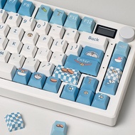 Doraemon Keycaps MOA/Cherry Profile 130 Keys PBT Dye Sublimation Aula F75 F99 RK100 Mechanical Keyca
