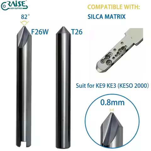 Key Cutter F26 T26 For Keso Key Compatible WIth SILCA Matrix Key Machine Locksmith Tools