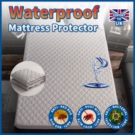 Missdeer Waterproof Mattress Protector Quilted Sheets Fitted Bedsheet Thicked Cadar Single / Queen / King Size Ultrasonic Quilted Sheets Topper