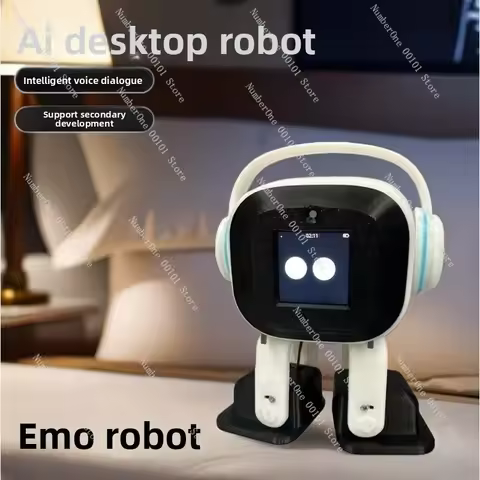 AI Desktop EMO Robot Programmable Emotional Dialogue Electronic Pet for Dynamic Presentation and Int