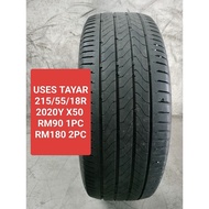 Used Tayar 215/55/18 Continental Uc6 215/55R18 x50 RM90 X1 2020Y