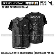 Jersey Ninjayu FF latest prize 2024 Freefire free Nickname installation