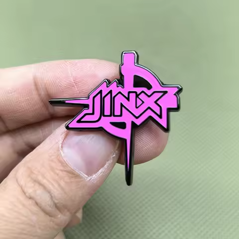 Jinx Enamel Pin Arcane Lapel Brooch Game Character Badge Backpack Decor Jewelry Gift for Gamers