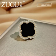 ZUOOU | Anti-Slippage Brooch Pin 4-Leaf Clover Design