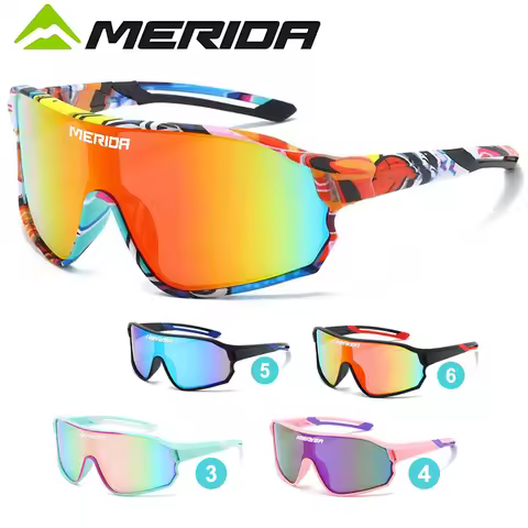 Merida Cycling Glasses Bike Sunglasses Men UV400 Eyewear Sports MTB Outdoor Goggles Bicycle Women Su