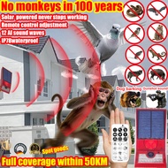 【Ready Stock】Ultrasonic Animal Monkey Repellent Solar Sound & Light Siren Strobe Alarm Penghalau Mon