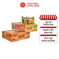 Thùng 30 gói mì xào Hảo Hảo hương vị Tôm hành và tôm xào chua ngọt (75G)
