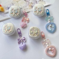 Cute Love Transparent Case for QCY HT05 Earphone Silicon Cover for QCY T13 /T13X / T13ANC soft Case 