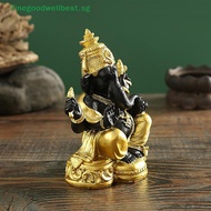 FBSG Elephant Statue Hindu Elephant God Statue Lord Ganesha Figurine Elephant God Sculpture Tabletop