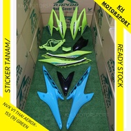 NVX155 (V1) RAPIDO COVERSET THAI AEROX-155 (9) [GREEN + SKY BLUE ]