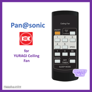 Compatible for P@nasonic KDK YURAGI Ceiling Fan Remote Control PKC-55 5 Speed KDK P@nasonic Kipas Siling Remote F-M14E2VBHH K14Y2