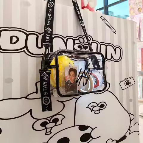 Straykids Straykids Stray Children's Transparent PVC Shoulder Bag, Shoulder Bag, Daily Travel Concer