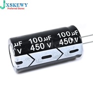 2PCS ​​100uF 450V 100MFD 450Volt 18*35mm Aluminum Electrolytic Capacitor Radial 100mf450v 100uf450v 