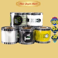Plastic Cup Laminating Film – 2400 Cup Milk Tea Cup Laminating Film Roll – Transparent, Thick, Sturd