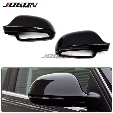 Side Wing Rear View Rearview Mirror Cover Case for Audi A4 S4 B8 2008-12 A5 S5 A8 S8 D3 A3 S3 8P A6 