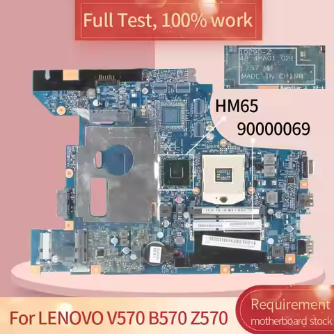 10290-2 48.4PA01.021 LZ57 MB For LENOVO B570 B570E Notebook Mainboard SOCKET PGA989 9000069 HM65 DDR
