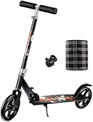 Adult Scooter Big Wheels Adult Kick Scooter Hight-Adjustable Urban Scooter With Bell And Basket Fold