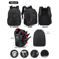 Men's Laptop Backpack PL Power 18 inch Expanding Men's Casual Backpack USB Laptop Bag