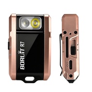 Boruit | BORUiT R7 Keychain Flashlight 800LM Mini LED Torch Type-C Rechargeable RGB Keychain Light M