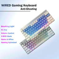WIRED gaming RGB Keyboard RGB Rainbow Light Colourful Keypad with 9 mode Breathing LED 🎮 Gaming Keyb