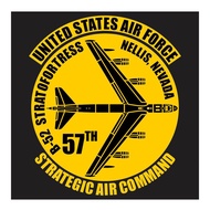USAF-B 52 Stratofortress Strategic Bomber 57th Wing Series 2 Cutting Sticker