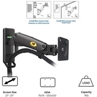 High Quality NB F120 TV Wall Mount 17–27" Full Motion Bracket Swivel Tilt VESA 75×75–100×100