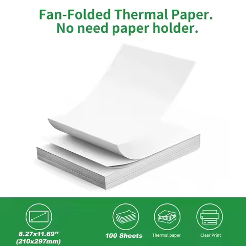A4 Thermal Paper,Printer Paper,A4 Size Printer Paper (210mm X 297mm),BPA Free Quick Dry Writing Pape