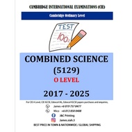 O Level COMBINED SCIENCE (5129) 2017-June/Nov 2025 (Paper 1,2)