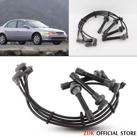ZUK Ignition High Tension Coil Cord Cable Wire For HONDA ACCORD 1998 1999 2000 2001 2002 2.0L 2.3L F