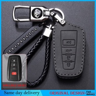 Toyota Camry CHR Rav4 Altis 2023 Corolla Cross 2024 Leather Key Case Cover Accessories