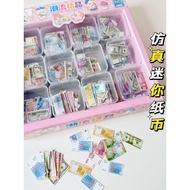 Miniature Mini Coins Simulation Banknotes Fake Money Banknotes US Dollars Multi-country Banknotes Sm