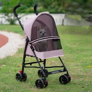 Folding Pet Stroller Dog Cat Stroller Detachable Carrier