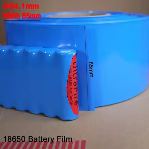 2/5/10/50m Width 85mm PVC Heat Shrink Tube Insulated Film Wrap Protection Case Wire Cable Sleeve Lit