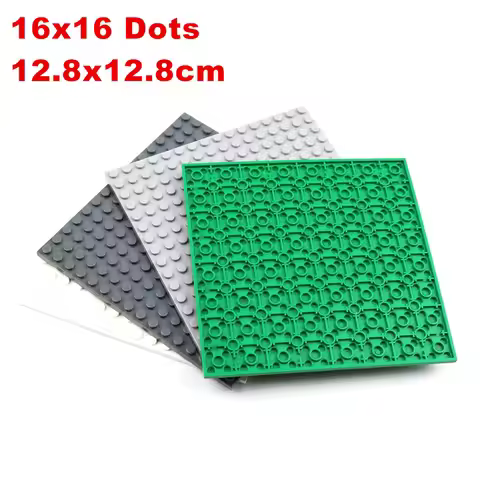 Kids Toys 16x16 Two Sided Dots City Base Plate for Bricks Baseplate Board DIY Building Blocks Sets P