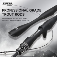 CEMREO Trout Rod Spinning/Casting Fishing Rod 5ft/5.5ft/6ft UL Soft Solid Rod Tip Fast Action Fishin