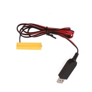 【Hàng có sẵn】Pin giả AA USB 5V đến 1.5V Lr6 Bộ khử Pin AA Cáp thay thế 1 chiếc pin AA 1.5V cho đèn L