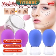 Trin 1pc Glass Face Cupping Cup Face Lift Beauty Cupping Cup