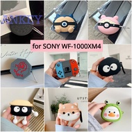 Case for Sony WF-1000XM4 Protective silicone Cute Cartoon Covers Bluetooth Earphone Shell Headphone Portable