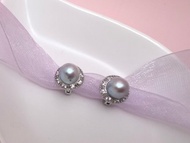 海水珍珠 akoya 真多麻 純銀耳環